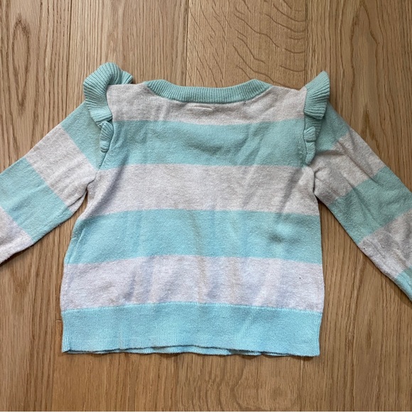 Baby Gap 12-18 mos 100% Cotton Mint Heart Sweater - Picture 6 of 7